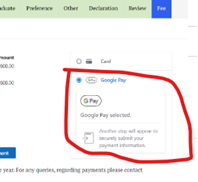 Google Pay Screen